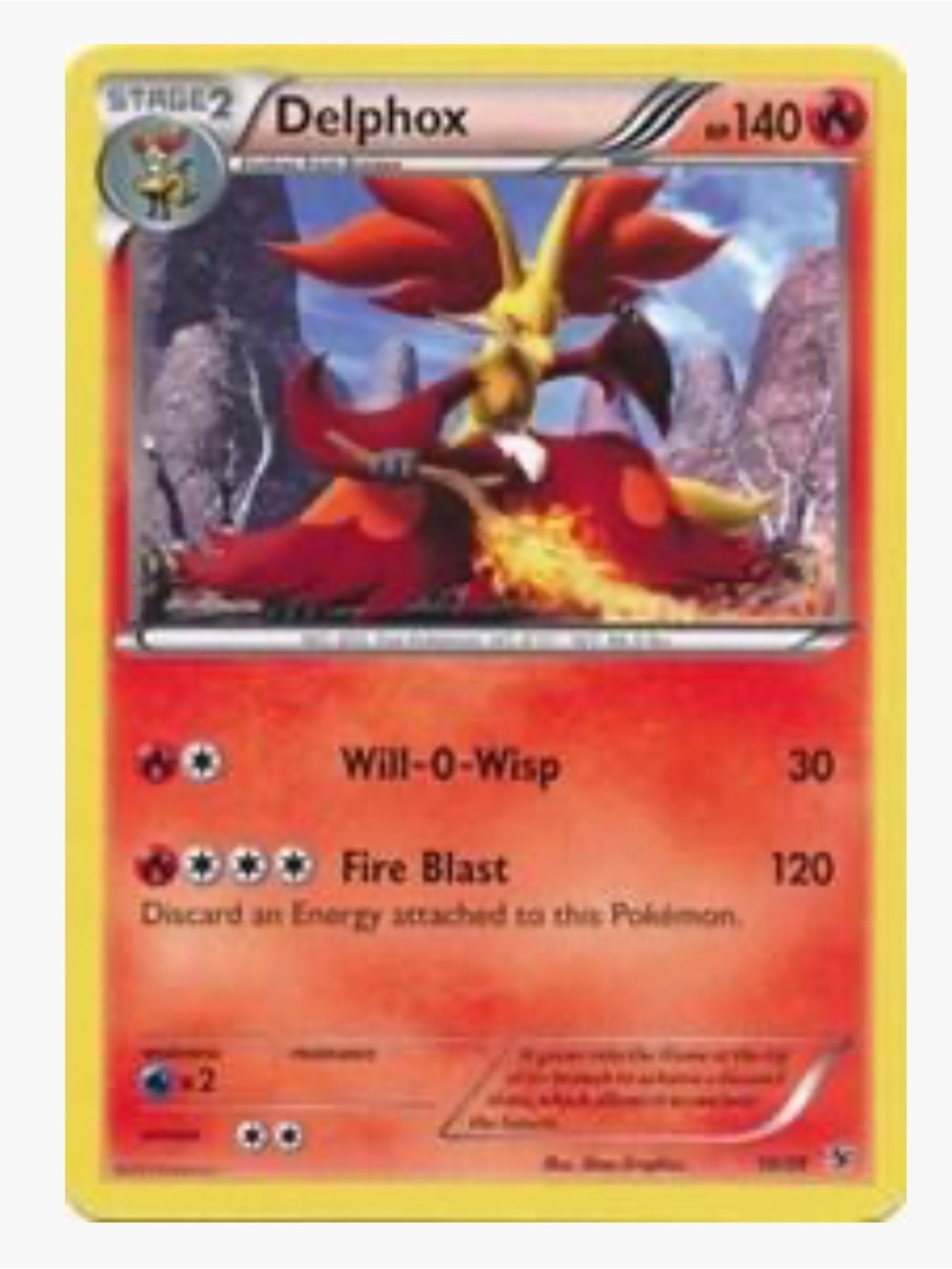 Delphox Kalos Starter Set Pokemon Trading Card